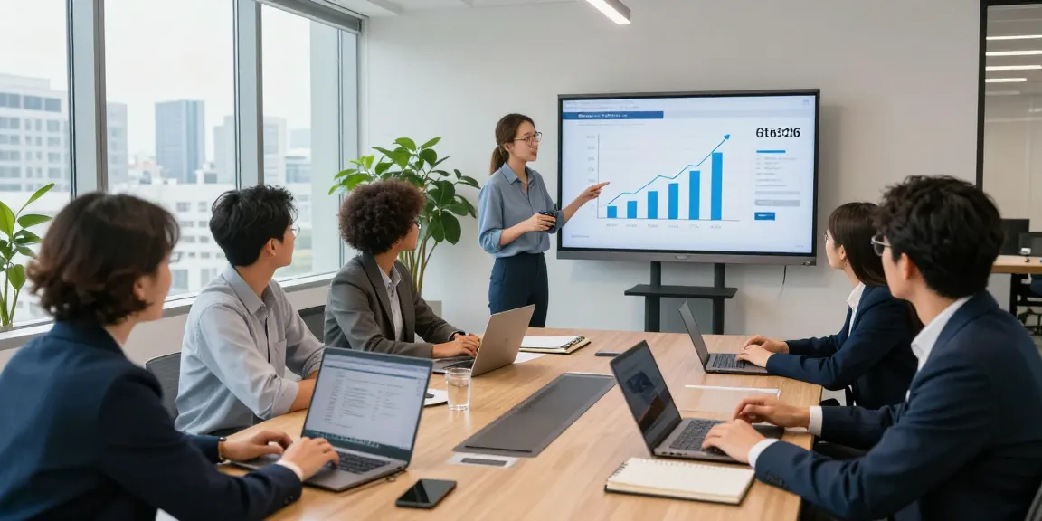 Modern office collaboration on cloud PBX solutions, showcasing diverse team dynamic and advanced communication strategies.