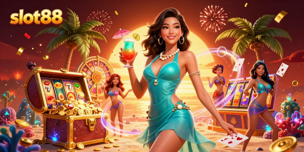 Experience thrilling wins at slot88 with vibrant slot games and celebratory casino ambiance.