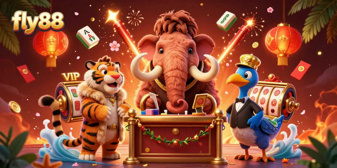 Join the fly88 casino experience with vibrant characters and exciting gaming elements.