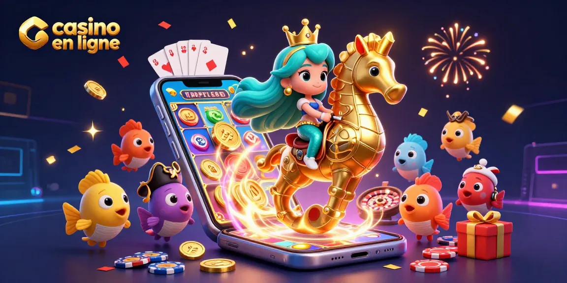 Découvrez un jeu passionnant au casino en ligne avec une scène animée en 3D d'une sirène colorée