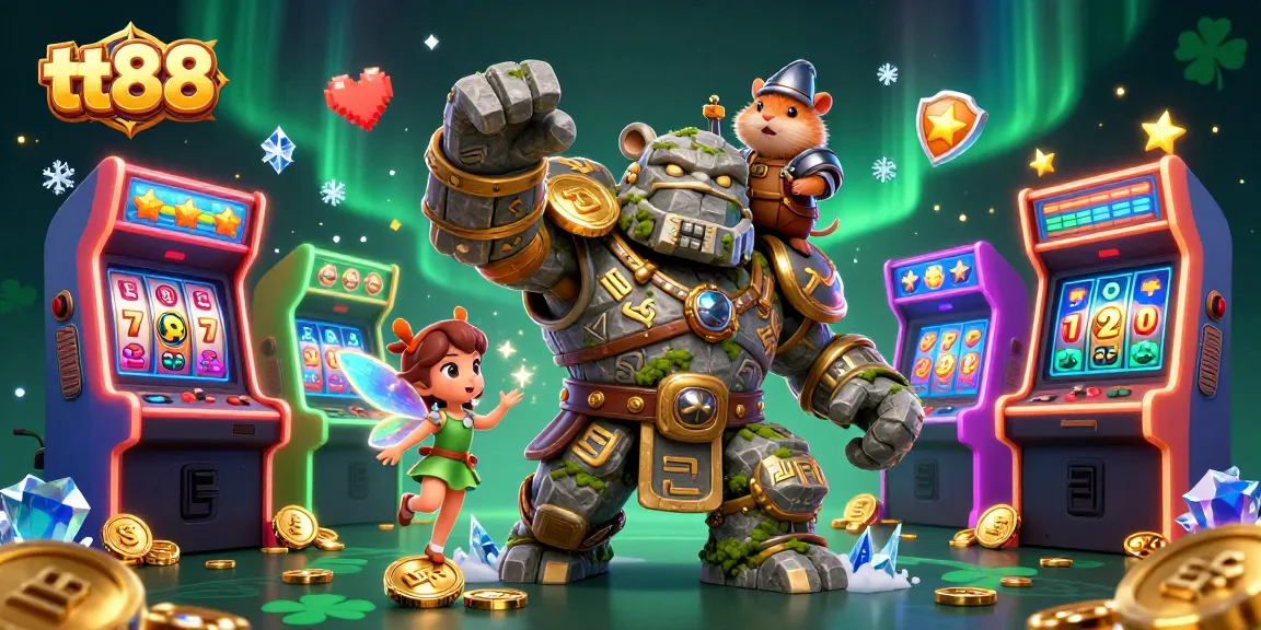 Experience thrilling gameplay at tt88 with colorful slot machines and magical elements.