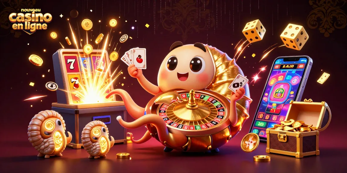 Découvrez le nouveau casino en ligne avec des éléments de jeux dynamiques et colorés.