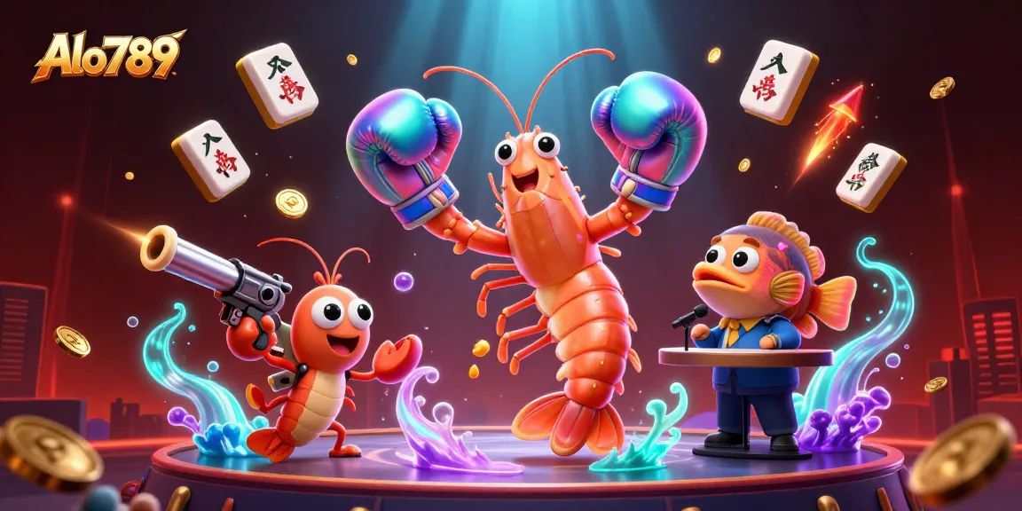 Alo789 immerses viewers in a high-energy cockfighting arena, showcasing the ocean's hardest puncher and vibrant game elements.