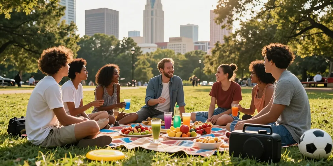 David Vepraskas Atlanta picnicking with friends in Piedmont Park, showcasing community joy.