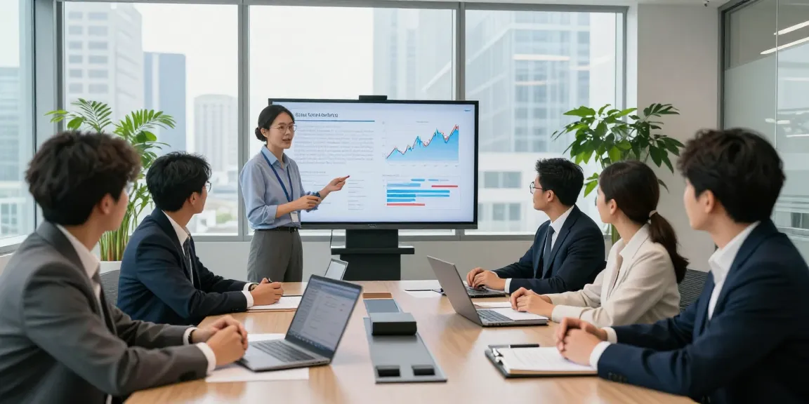 Team of financial advisors discussing strategies with Third Eye Capital insights during a corporate meeting.