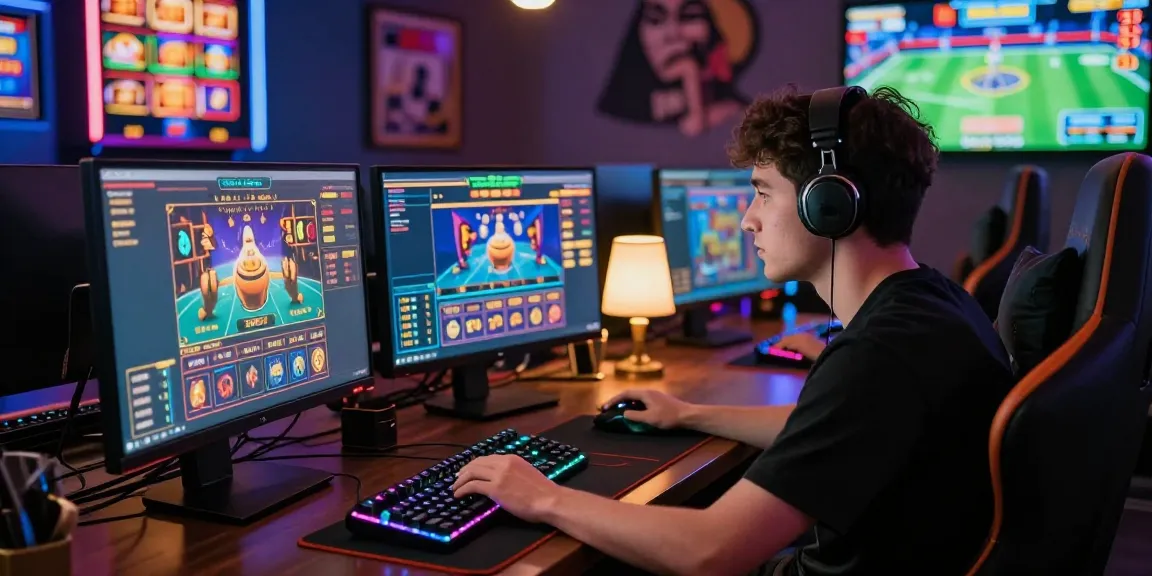 Experience the excitement of online gambling with https://raja328masuk.com/ showcasing vibrant gaming setups and immersive visuals.