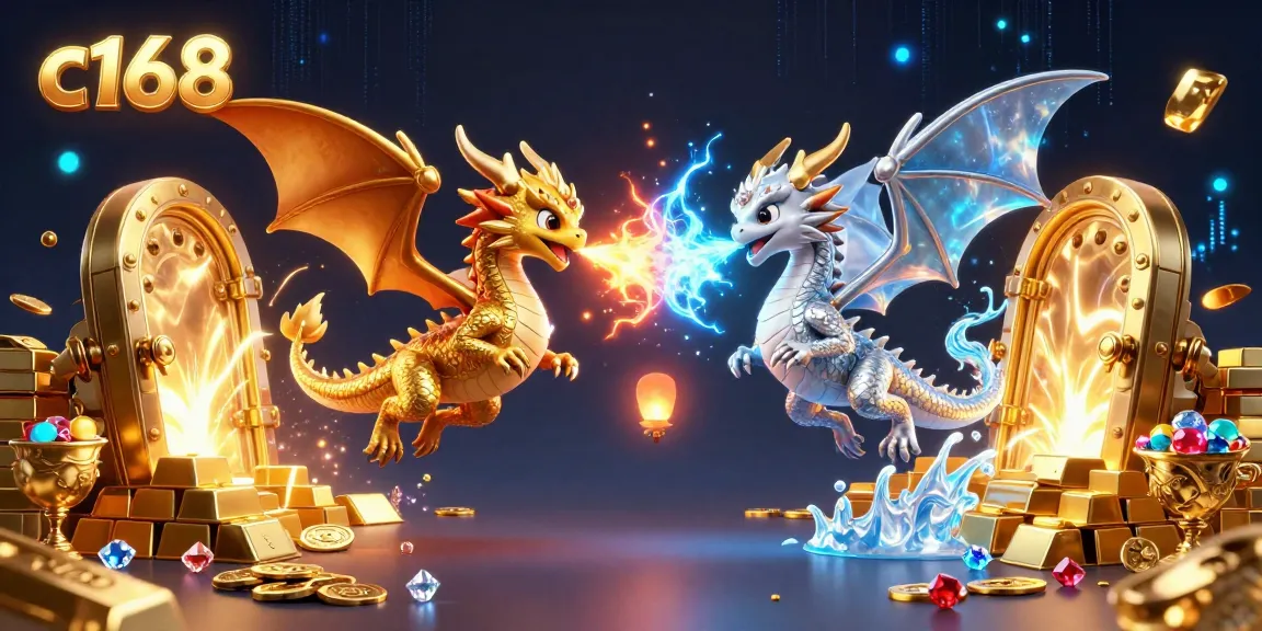 Experience thrilling gameplay at c168, where animated dragons animate the excitement of online gambling.