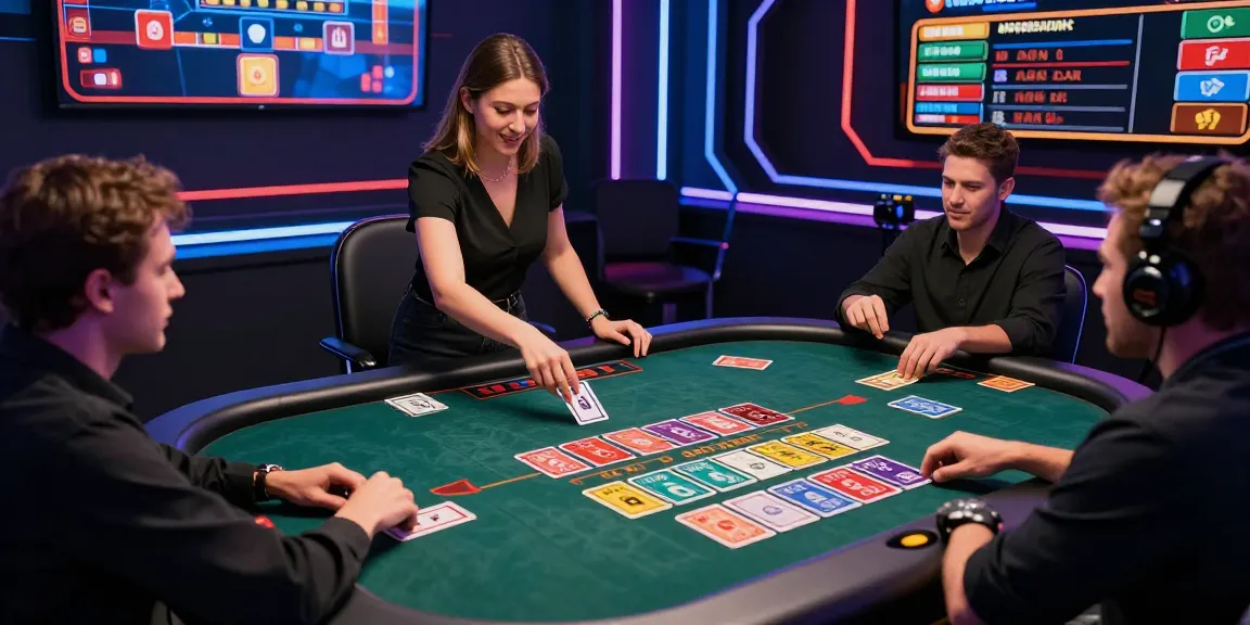 Engaging Andar Bahar game scene featuring real dealer and vibrant digital interface.