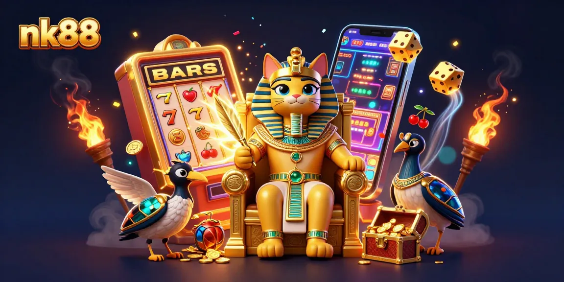 Experience the thrill of nk88 with vibrant slot machines and dynamic casino elements in an exciting online gaming scene.