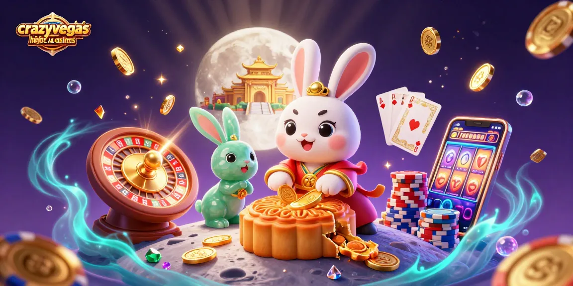 Experience the thrill of crazyvegas high roller casinos with vibrant moonlit slots and poker elements.