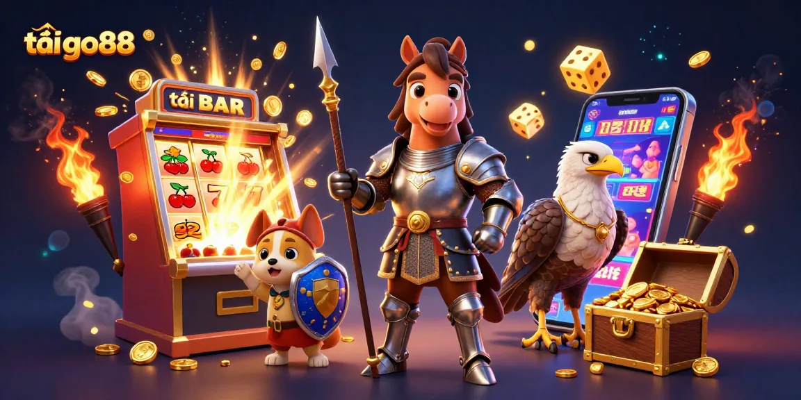 Experience exciting wins with tải go88, featuring knightly characters amidst a vibrant casino scene.