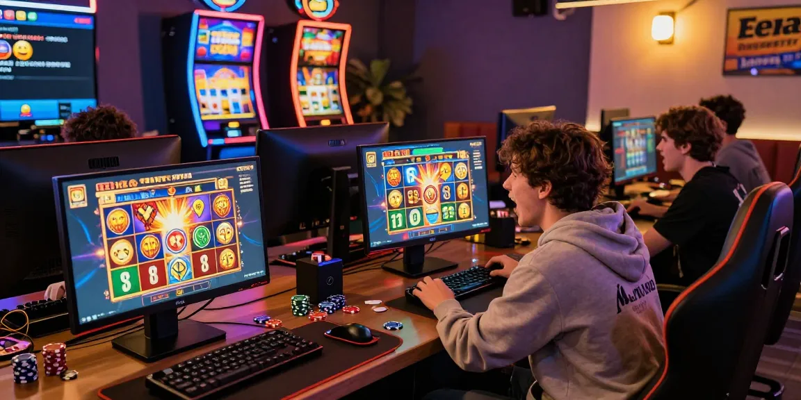 Engaging web slot gaming scene celebrating เว็บสล็อตเว็บตรงฝากถอนไม่มีขั้นต่ำ with players enjoying a dynamic and colorful atmosphere.