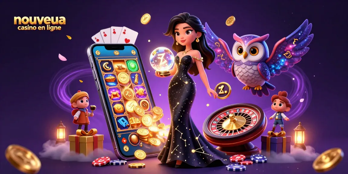 Rejoignez la magie du nouveau casino en ligne avec une femme 3D époustouflante et des éléments mystiques.