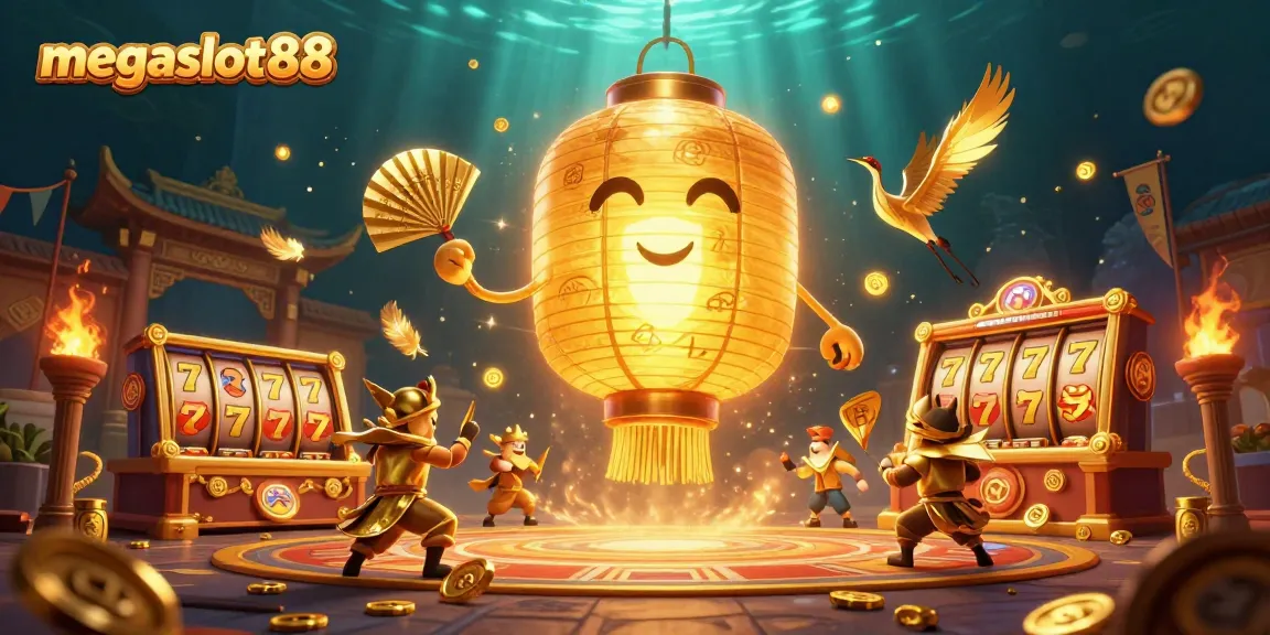 Experience the thrill with megaslot88's vibrant slot reels and dynamic casino atmosphere.