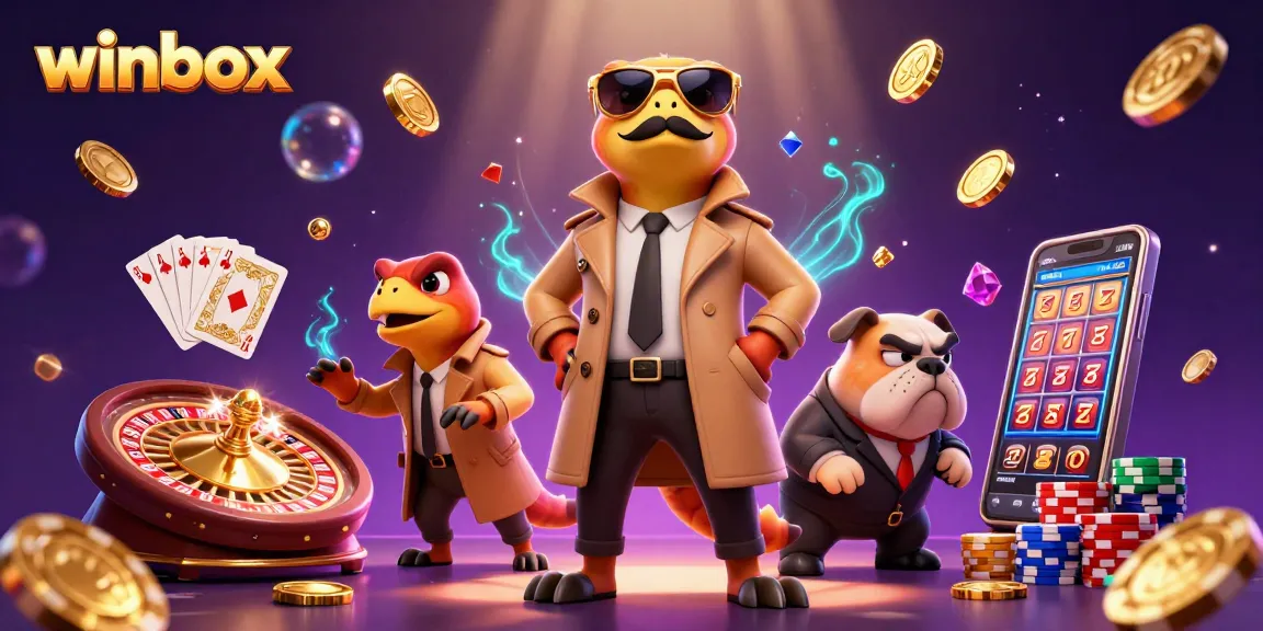 Experience thrilling winbox action with vibrant casino characters and dynamic game elements.
