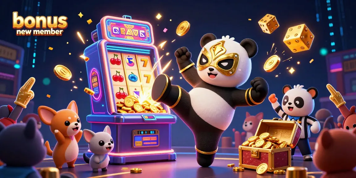 Engage with the exciting bonus new member offers featuring a panda wrestler among casino highlights!