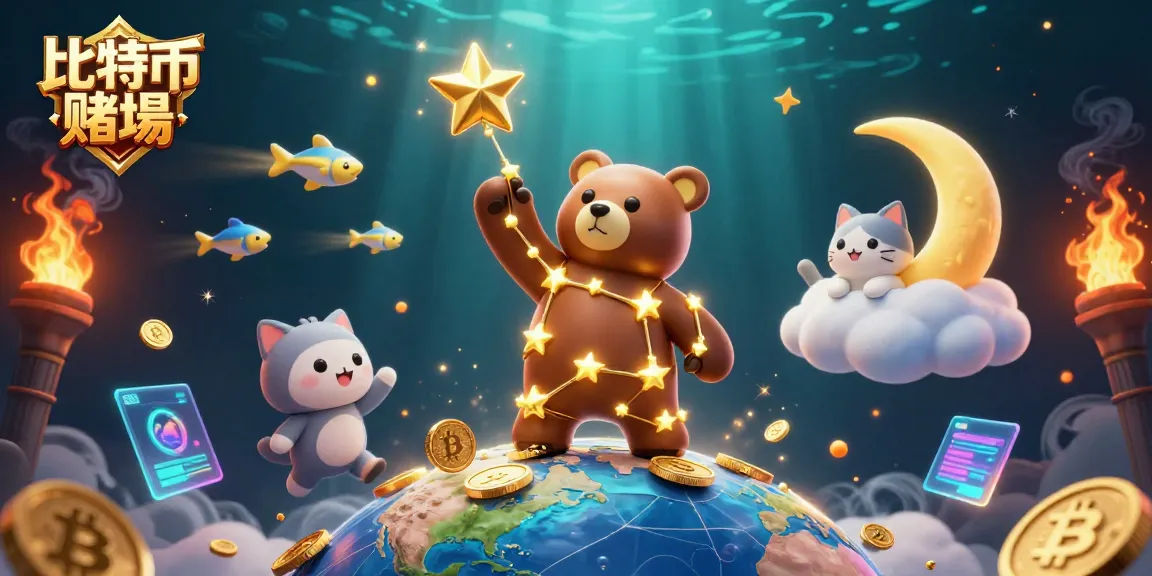 在比特幣賭場中，星星見證金幣飛舞，沉浸於刺激的遊戲氛圍裡。
