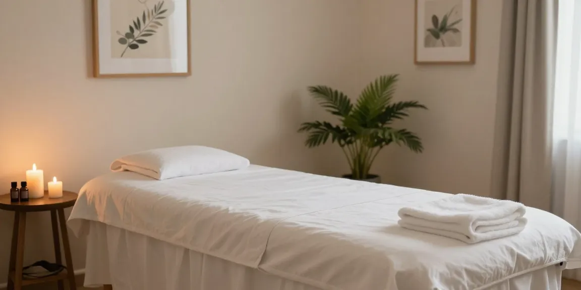 Relaxation room for 마포출장마사지 featuring calming decor and soft lighting.