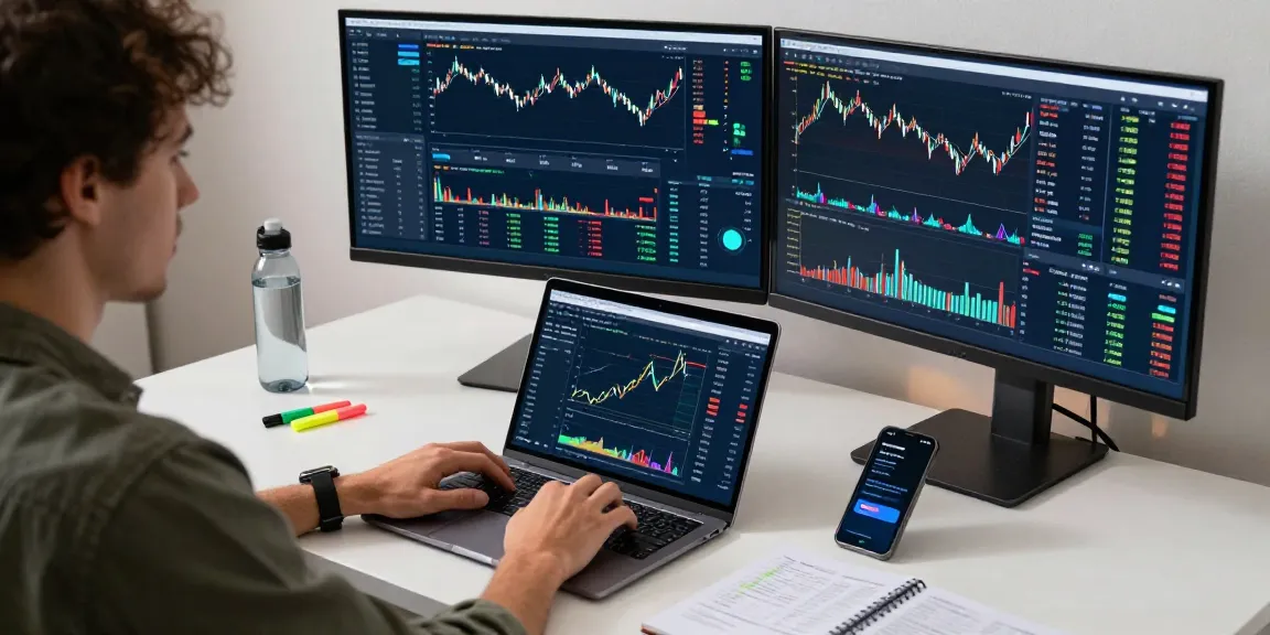 Blueface net worth 2025 analysis in a high-tech trading setup with cryptocurrency dashboards, digital wallets, and trading data.