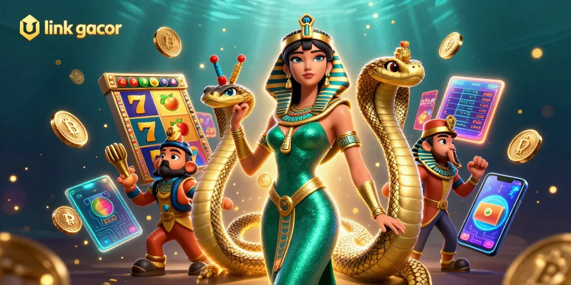Engage with the vibrant symbols of luck and fortune as you discover link gacor in this stunning casino illustration.