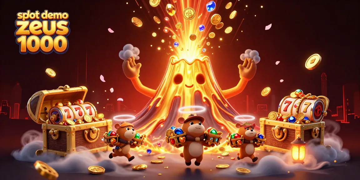 Engage in slot demo zeus 1000 gameplay amidst an eruption of gold and treasures.