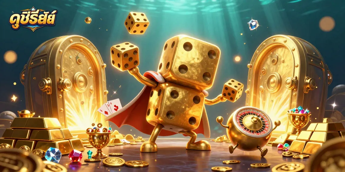 Engage with thrilling ดูซีรี่ย์ออนไลน์ action featuring vibrant 3D casino animation with sparkling elements.