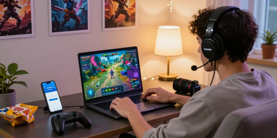 Experience indocair login in a vibrant gaming setup, showcasing a player immersed in digital entertainment with modern decor.